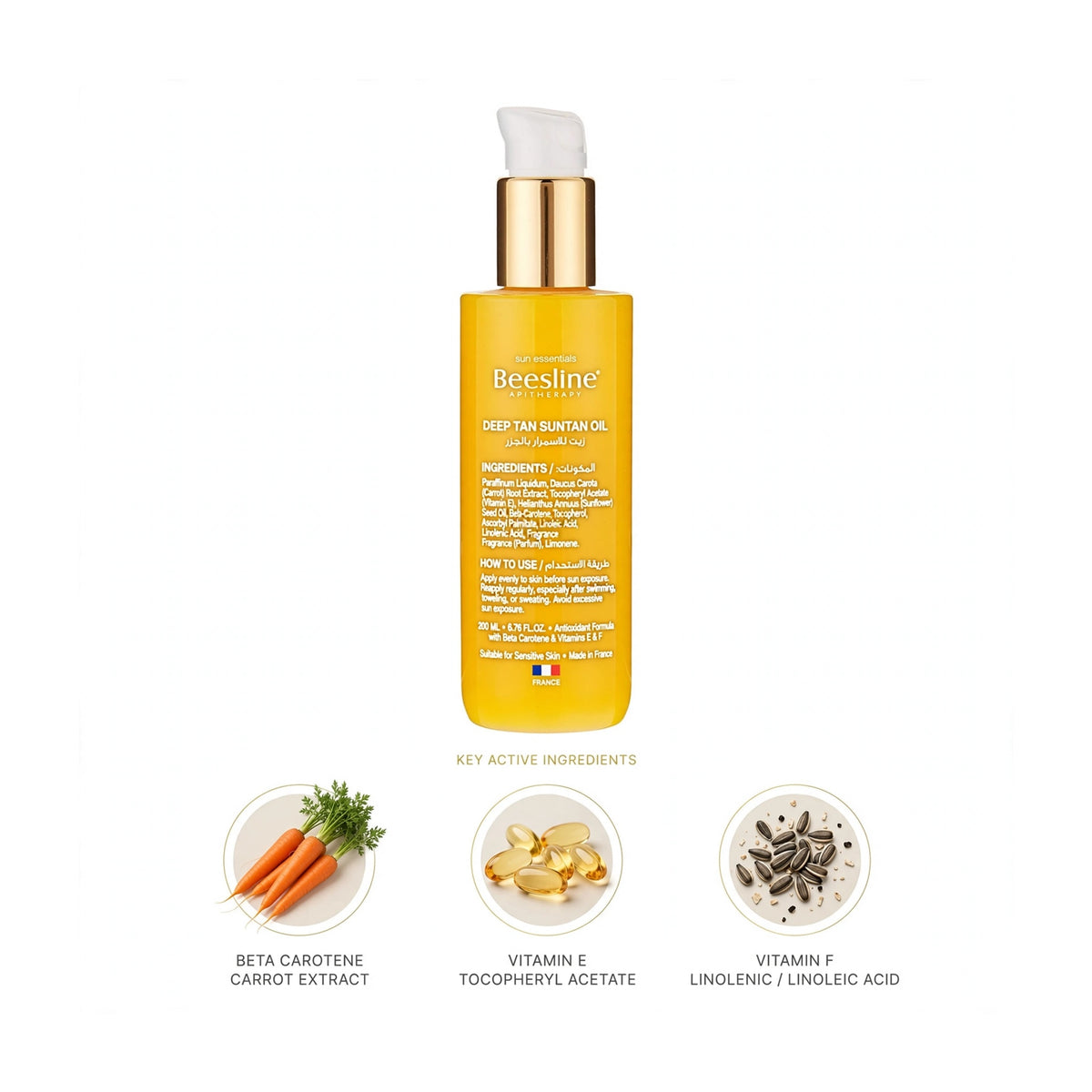 Beesline Sun Essentials Deep Tan Oil 200ml