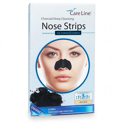 Care Line Charcoal Deep Cleansing Nose Strips 6 Strips