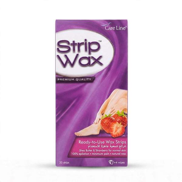 Care Line Shea Butter & Strawberry Wax Strips 20 Strips