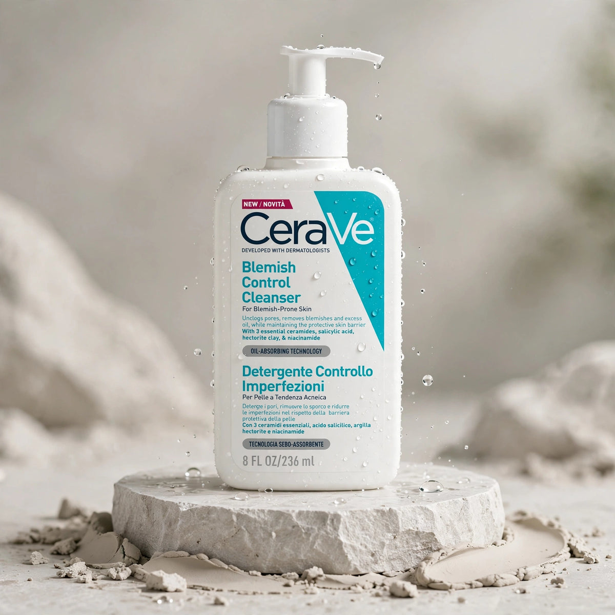 CeraVe Blemish Control Face Wash for Blemish-Prone Skin 236ml
