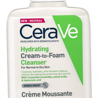 CeraVe Hydrating Cream-to-Foam Facial Cleanser 236ml