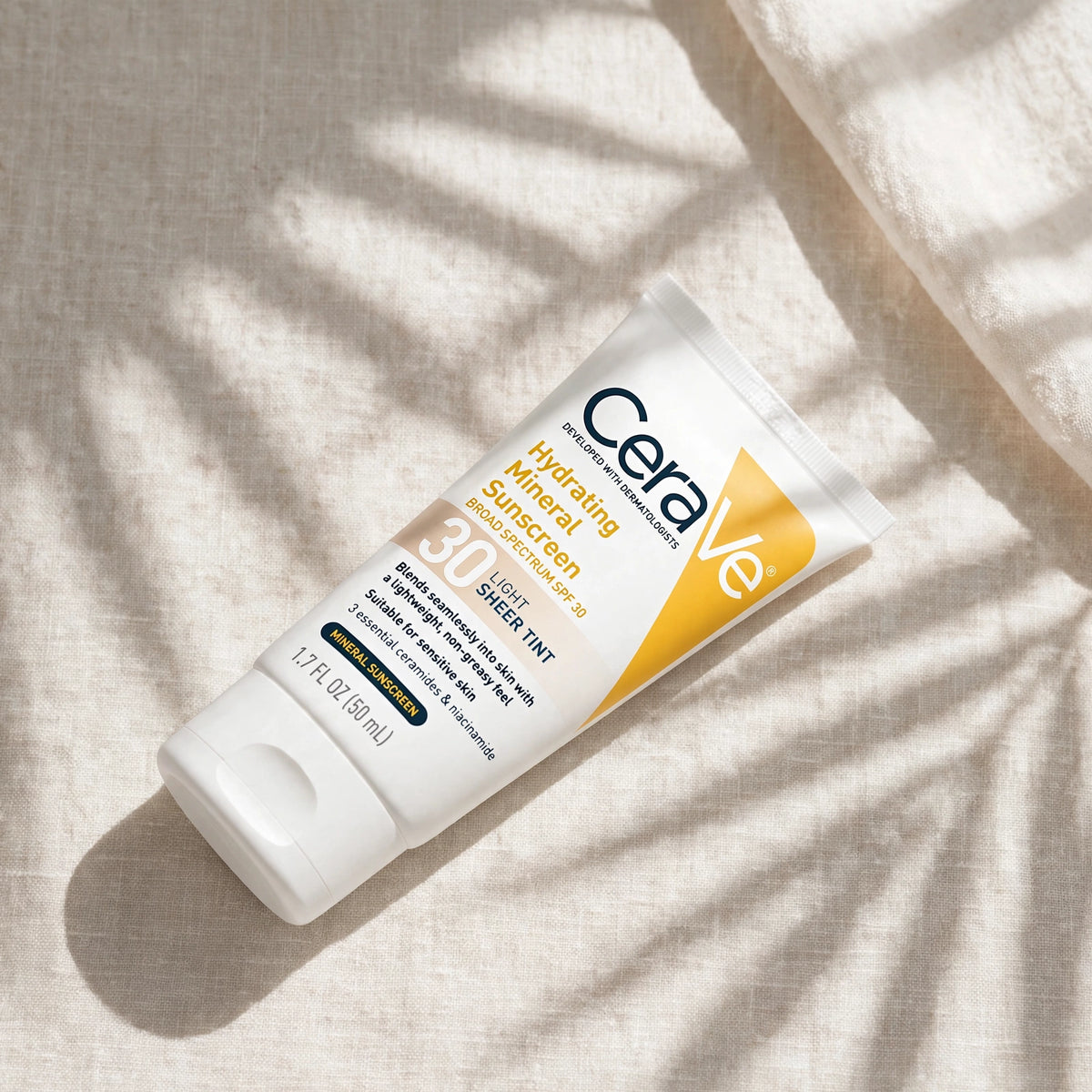 CeraVe Hydrating Mineral Face Sunscreen Broad Spectrum 50ml