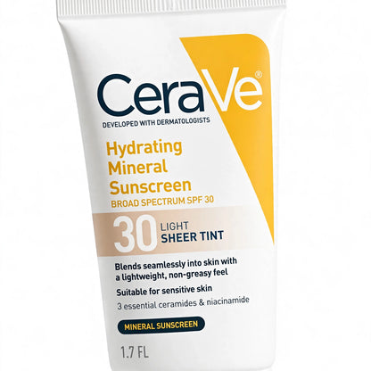 CeraVe Hydrating Mineral Sunscreen SPF 30 50ml