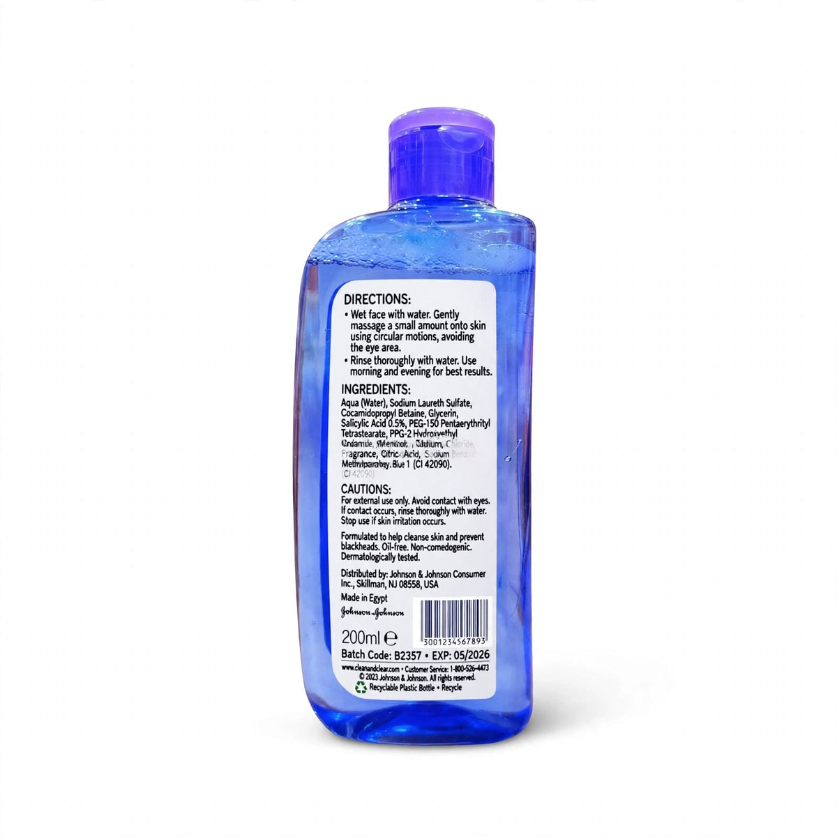 Clean & Clear Blackhead Control Face Wash 200ml