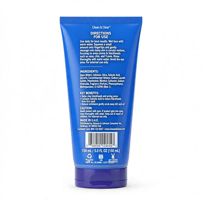 Clean & Clear Daily Scrub Natural Exfoliators Salicylic Acid 150ml