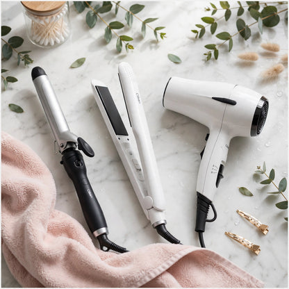 Clickon 3-in-1 Hair Styling Combo Dryer Curling and Straightening Tool