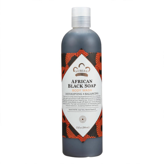NUBIAN HERITAGRE  AFRICAN BLACK SOAP BODY WASH