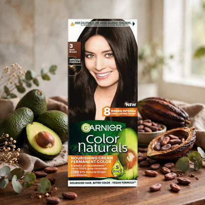 Garnier Natural Hair Color Dark Brown 3
