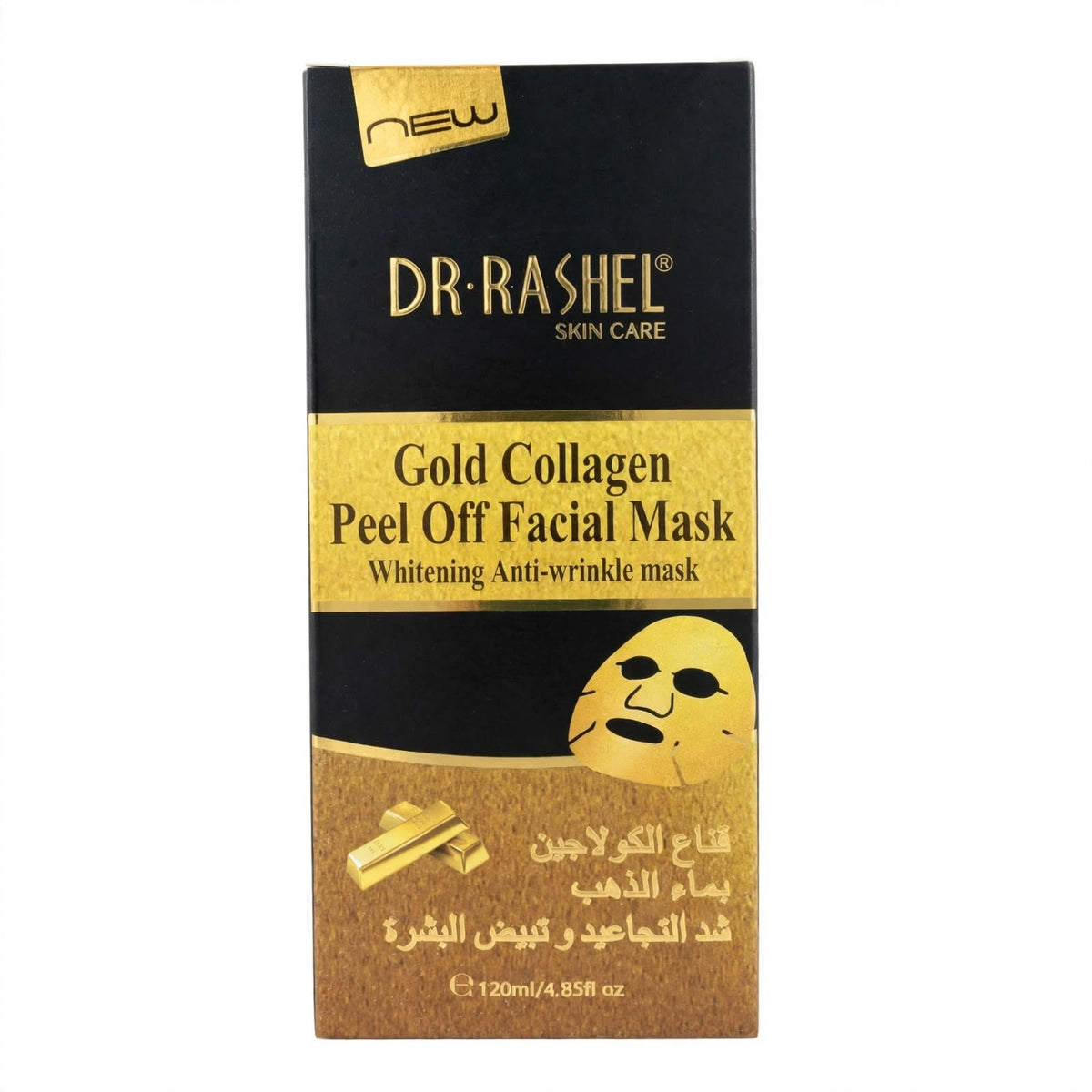 Dr. Rashel Gold Collagen Anti-Wrinkle Face Mask 120ml packaging