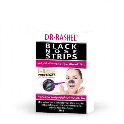 Dr Rasheel Black Nose Strips Pore Care 6 Pieces