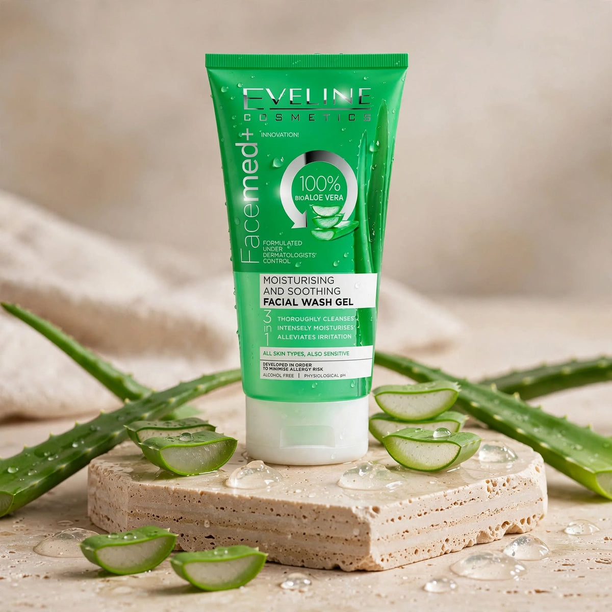 Eveline Cosmetics Soothing Facial Gel All Skin Types 150ml