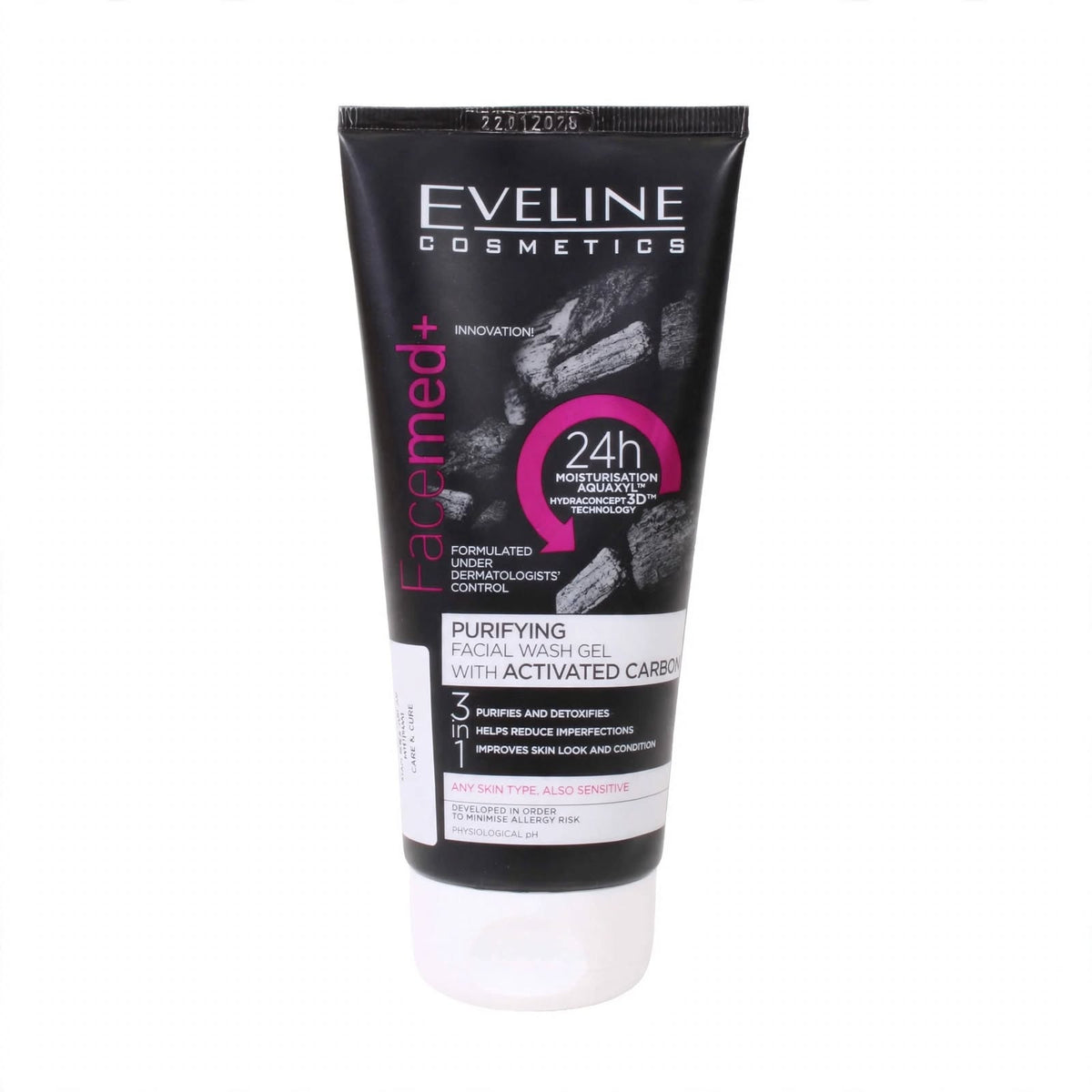 Eveline Cosmetics Purifying Facial Wash Gel Activated Carbon 150ml
