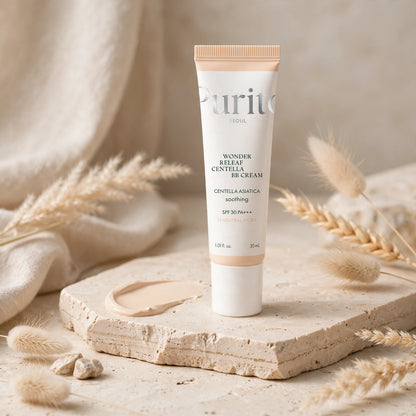 PURITO WONDER RELEAF CENTELLA  SPF 30 PA +++ 13 NEUTURAL IVORY BB CREAM COVERAGE FOR THE FACE 30 ML