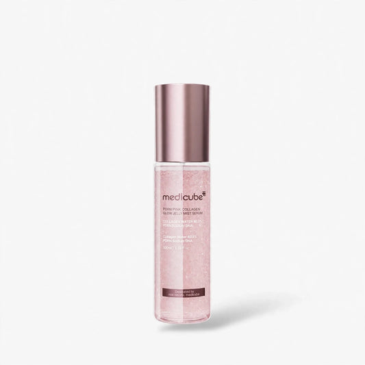 MEDICUBE PDRN PINK COLLAGEN GLOW JELLY MIST SERUM  COLLAGEN SERUM WATER 80.9%  100 ML
