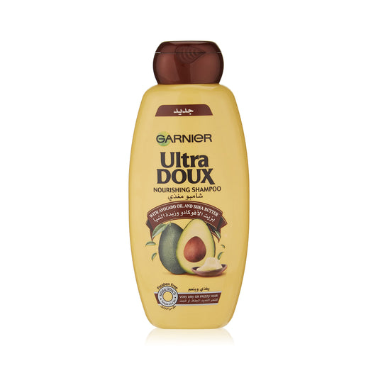Garnier Ultra Doux Nourishing Shampoo With Avocado Oil & Shea Butter, 400Ml