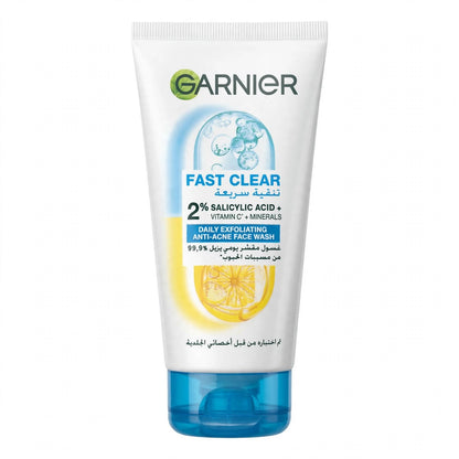 Garnier Fast Clear 2% Salicylic Acid Vitamin Minerals 150ml