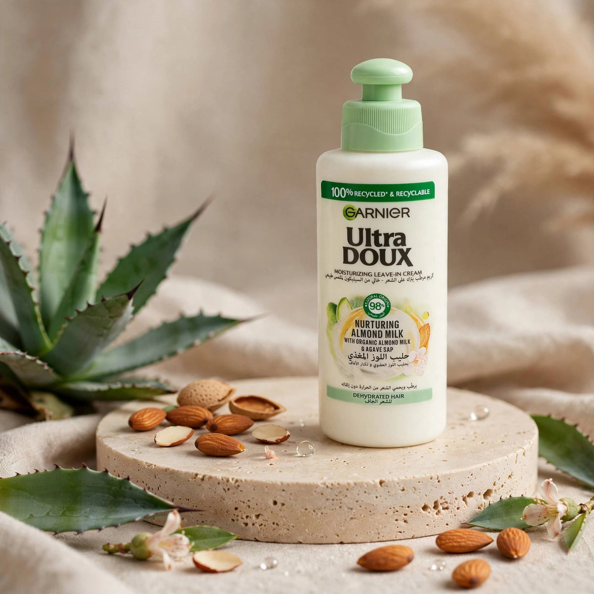 Garnier Ultra Doux Almond Milk Leave-In Hair Cream 200ml