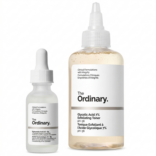 The Ordinary The Glow Collection - Radiant Skin Duo (Glycolic Acid & Hyaluronic Acid)