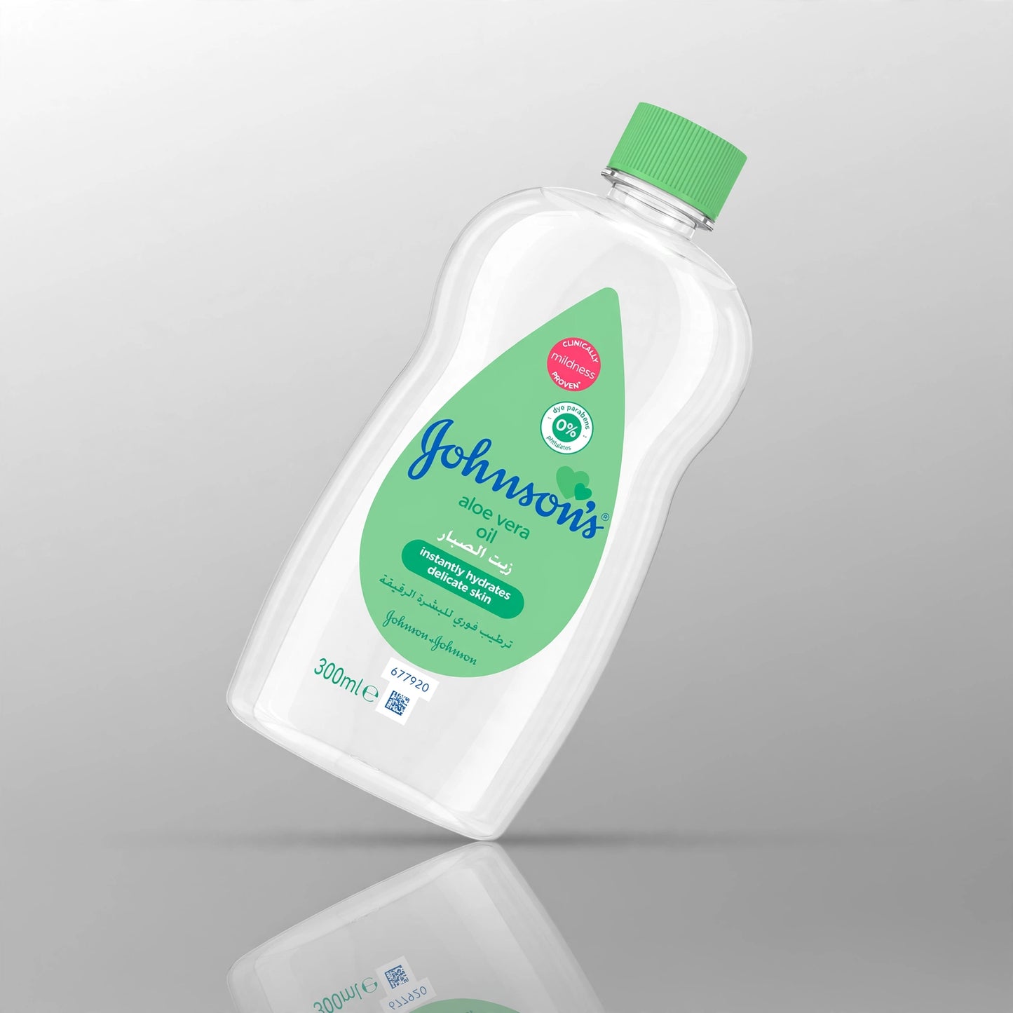 Jhonsons aloe vera oil instanly hydrates delicate skin 300 ml