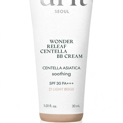 PURITO WONDER RELEAF CENTELLA SPF 30 PA +++ 21 LIGHT BEIGE CENTELA ASIATICA SOOTHING  30 ML