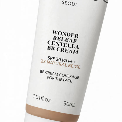 PURITO WONDER RELEAF CENTELLA SPF 30 PA +++ 23 NATURAL BEIGE BB CREAM COVERAGE FOR THE FACE 30 ML
