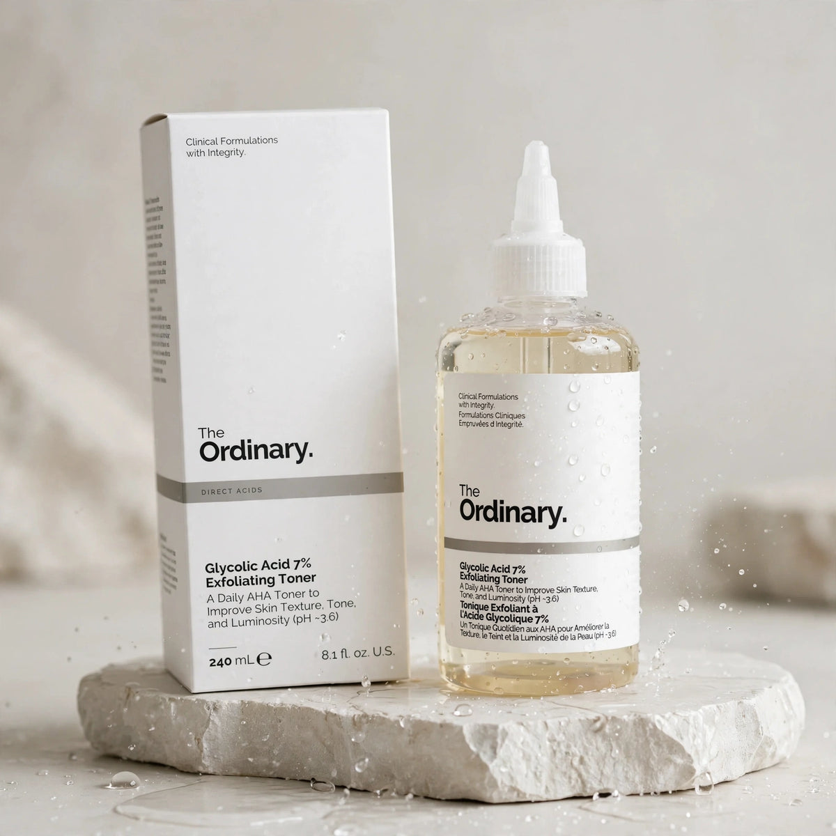 THE ORIDINARY DIRECT ACIDS GLYCOLIC ACID 7% EXFOLIATING TONER 240 ML