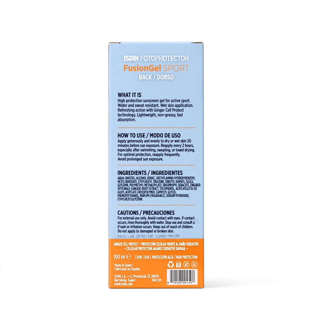 ISDIN Fotoprotector Sport Sunscreen SPF 50 100ml