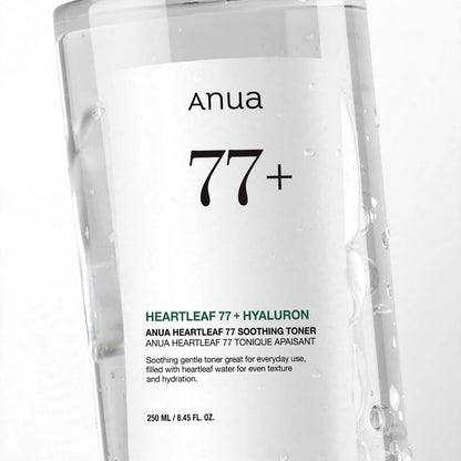 ANUA HEARTLEAF 77+ SOOTHING TONER ANUA HEARTLEAF 77+TONIQUE APAISANT 250 ML