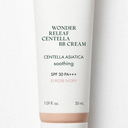 PURITO WONDER RELEAF CENTELLA SPF 30 PA +++ 15 ROSE IVORY  BB CREAM COVERAGE FOR THE FACE 30 ML