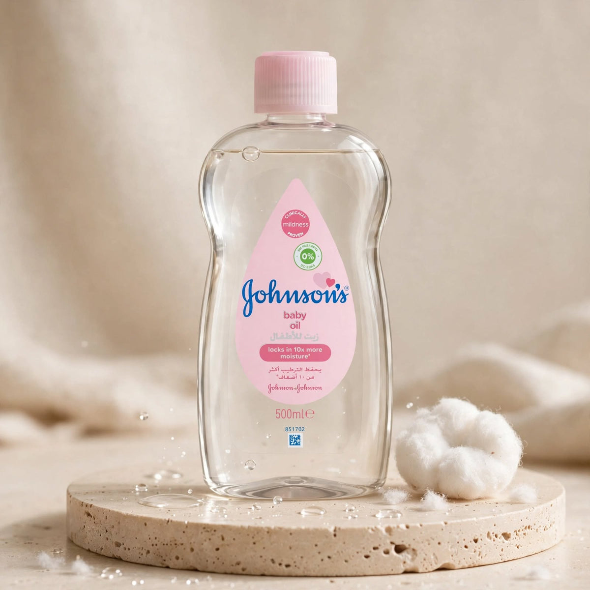 Johnson’s Baby Moisturizing Oil Lock In 10x More Moisture 500ml