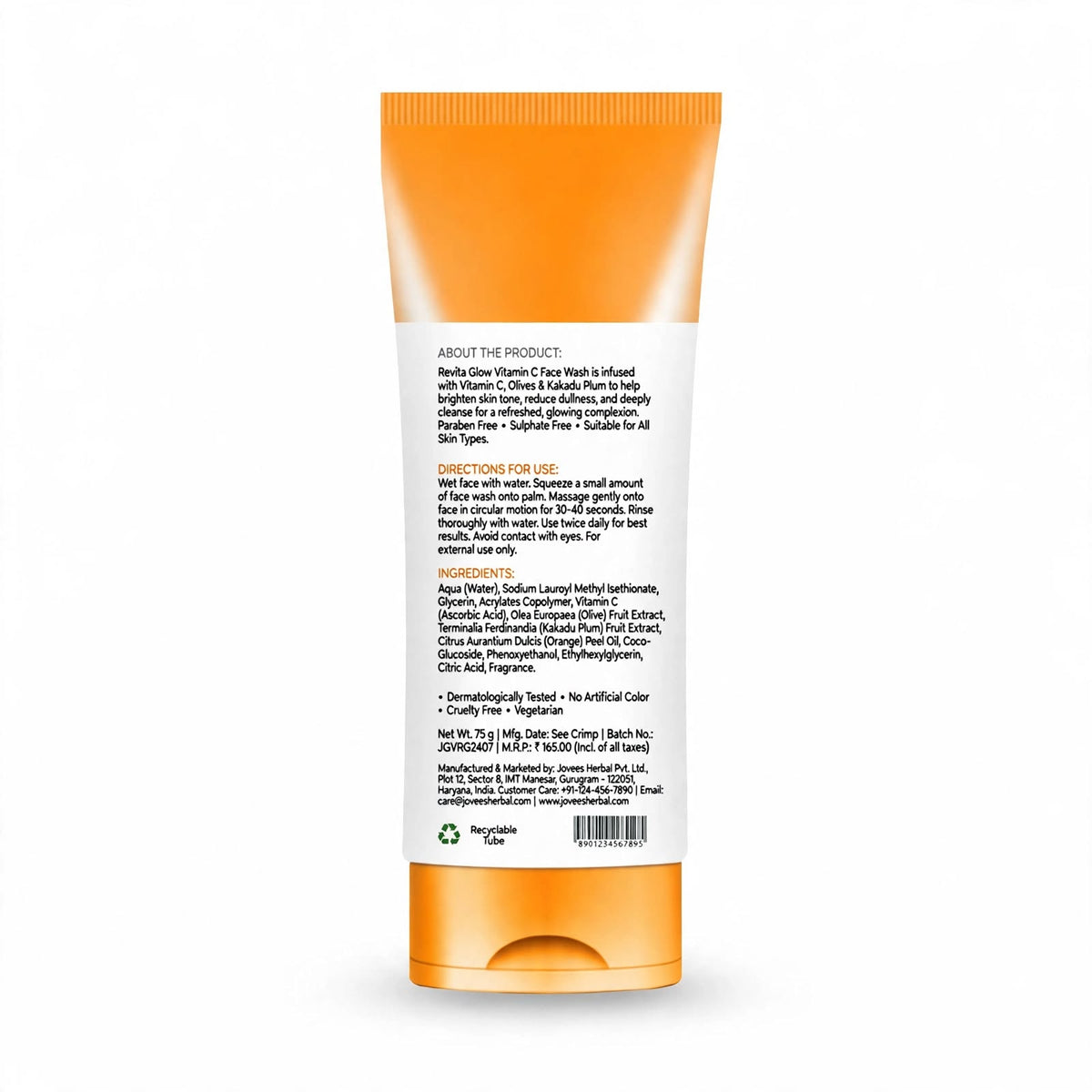 Jovees Herbal Vitamin C Face Wash 75g