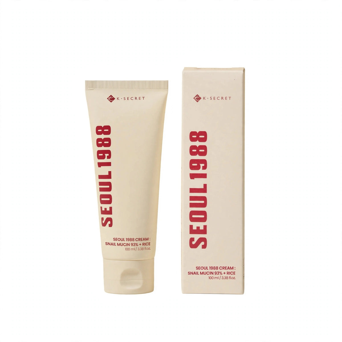 K-SECRET Seoul 1988 Cream Snail Mucin 93% Rice 100ml