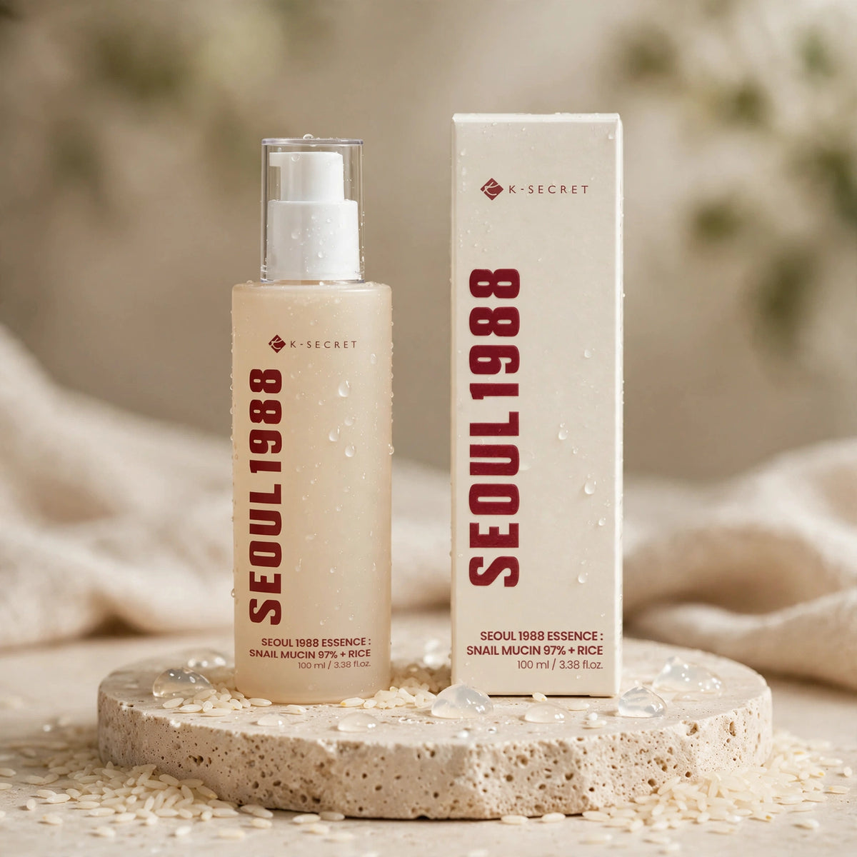 K-SECRET Seoul 1988 Snail Mucin 97% Facial Essence 100ml
