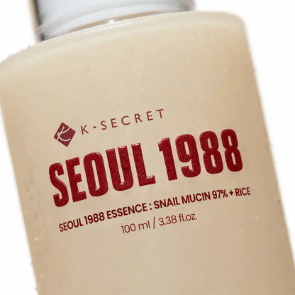 K-SECRET Seoul 1988 Snail Mucin Rice Hydrating Essence 100ml