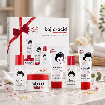 Kojic Acid Skincare Set for Dark Spot Care and Hydration