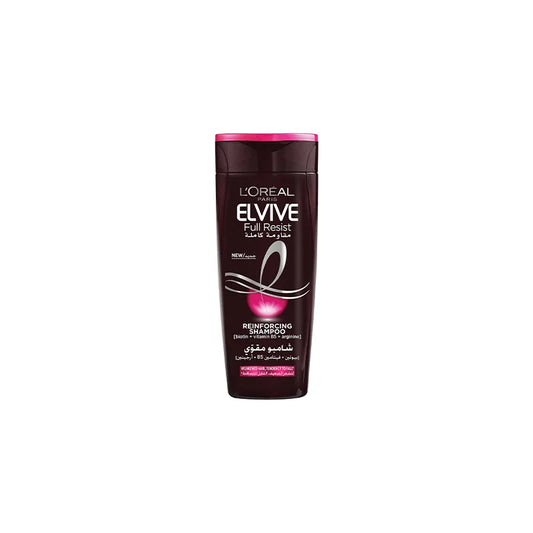 L'Oreal Elvive Full Resist Reinforcing Shampoo with Vitamin B5, Biotin & Arginine for Weakened Hair, 200ml