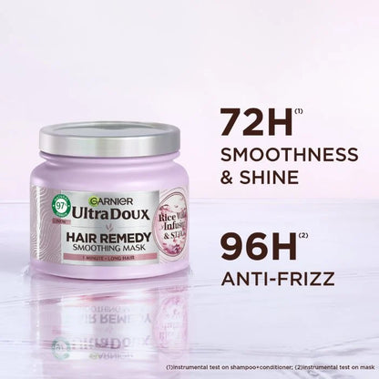 Garnier Ultra Doux Rice Water Infusion & Strach Hair Remedy Mask, 340ml