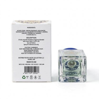 Musk Collection Blueberry Eau de Parfum Vaporisateur 60ml
