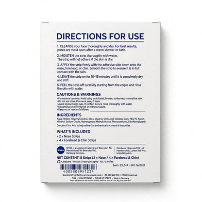 NIVEA SOS Clear-Up Blackhead Strips Citric Acid