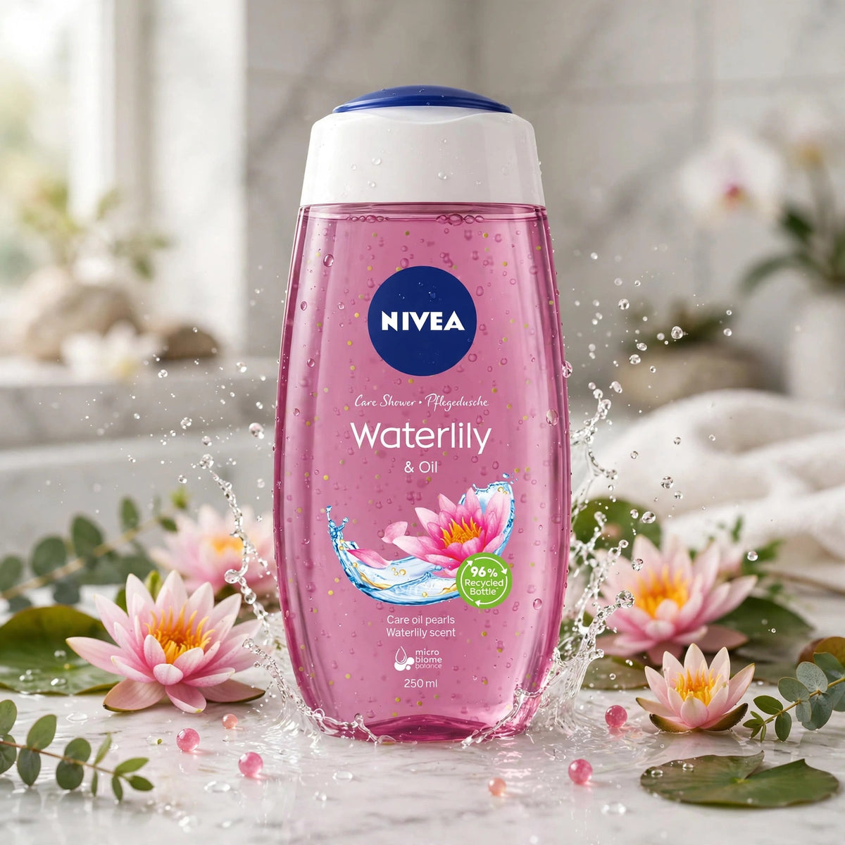 NIVEA Waterlily and Oil Fresh Shower Body Wash 250ml