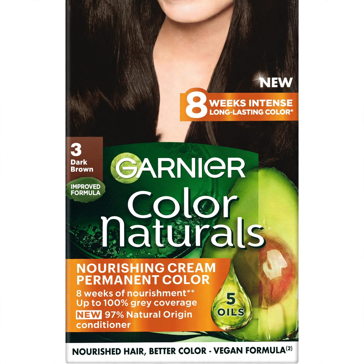 Garnier Natural Hair Color Dark Brown 3