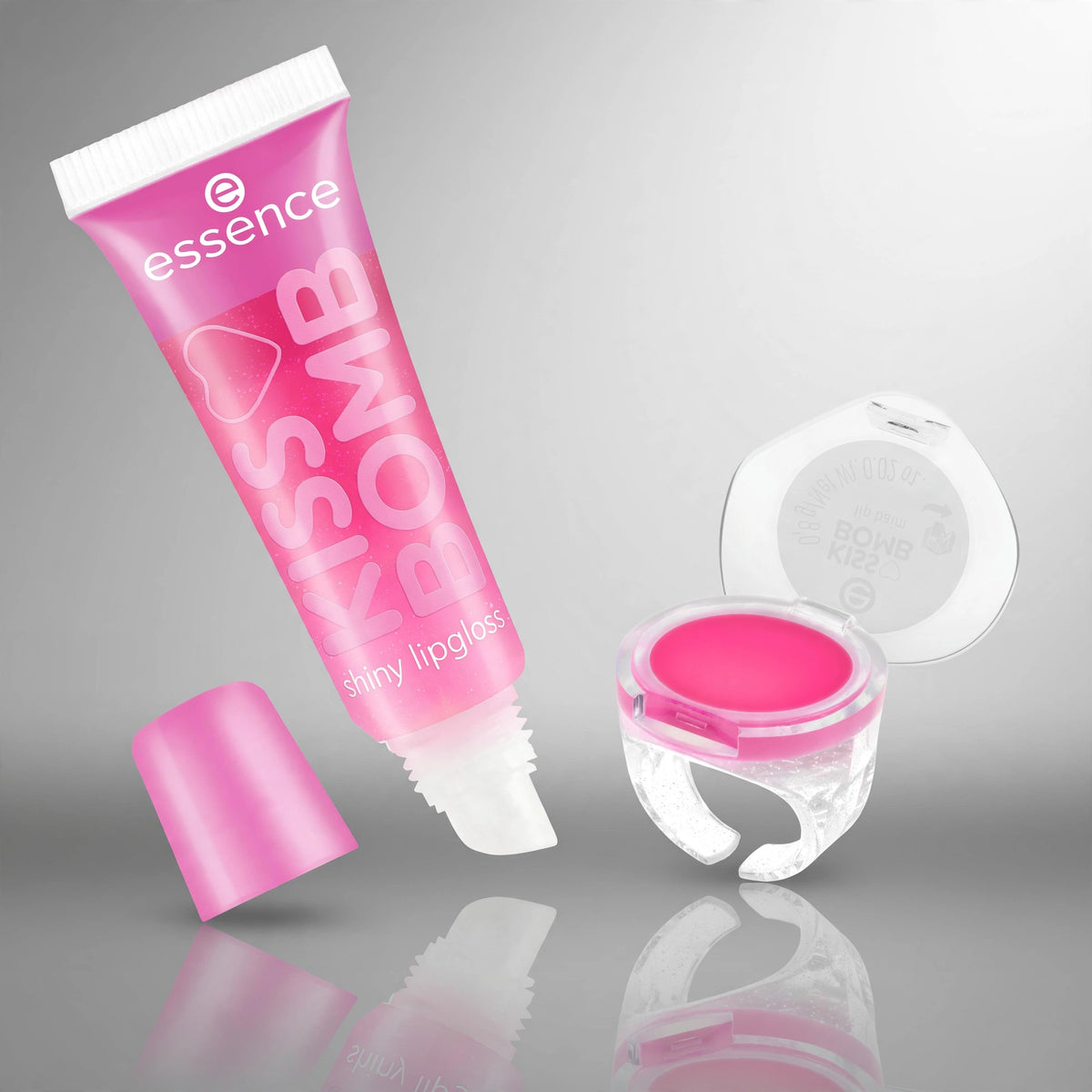 ESSENCE KISS BOMB SHINY LIPGLOSS  & LIP BALM 01 10 ML