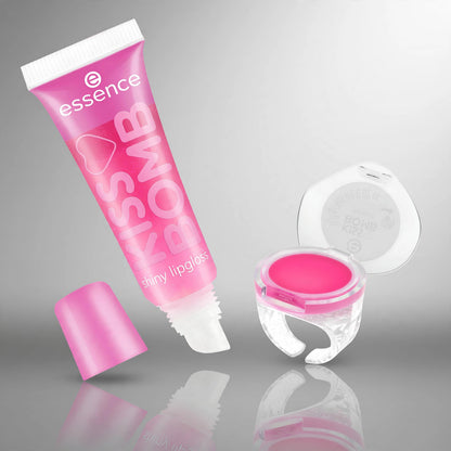 ESSENCE KISS BOMB SHINY LIPGLOSS  & LIP BALM 01 10 ML