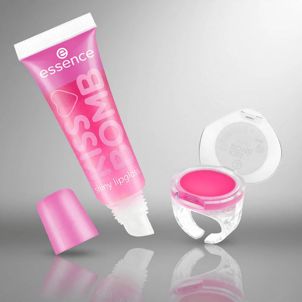 ESSENCE KISS BOMB SHINY LIPGLOSS  & LIP BALM 01 10 ML