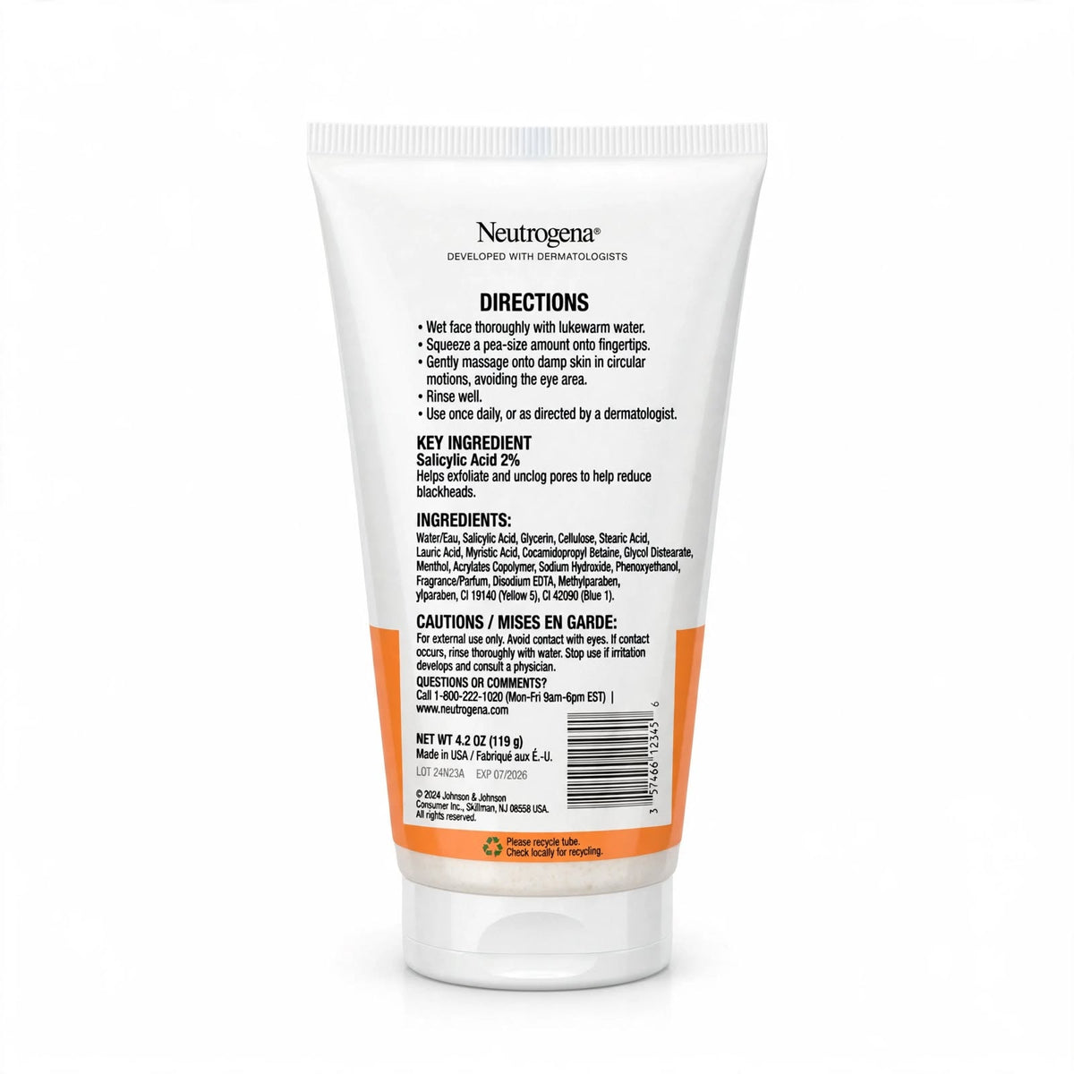 Neutrogena Blackhead Eliminating Face Scrub 150ml