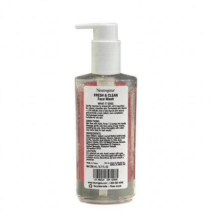 Neutrogena Fresh & Clear Salicylic Acid Face Wash 200ml