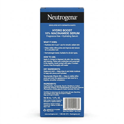 Neutrogena Hydro Boost Hyaluronic Acid Niacinamide Serum 30ml
