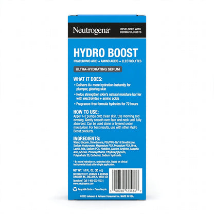 Neutrogena Hydro Boost Ultra Hydrating Facial Serum 30ml