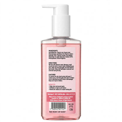 Neutrogena Spot Control Facial Cleanser with AHA PHA 200ml