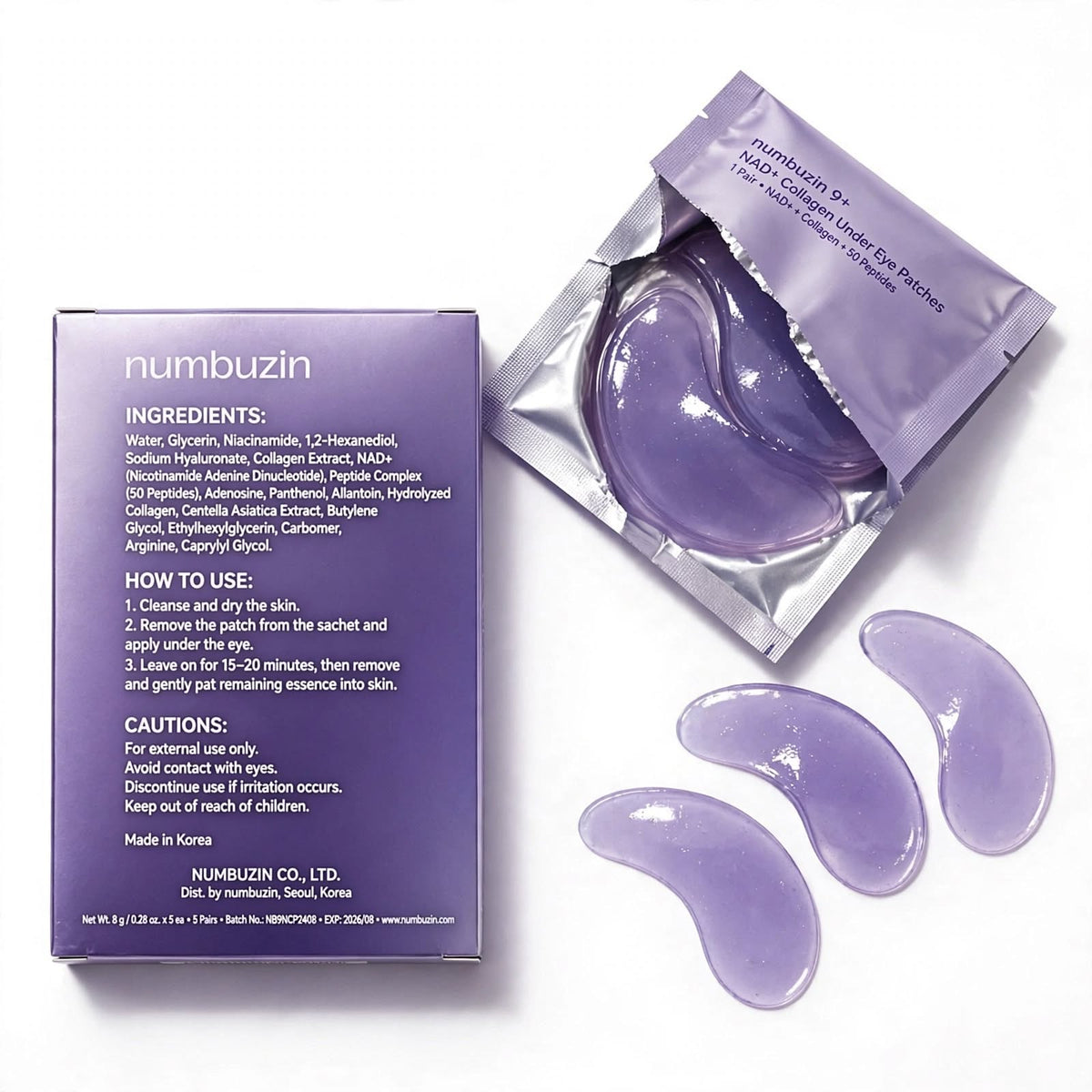 Numbuzin No.9 Collagen Under Eye Patches 8g